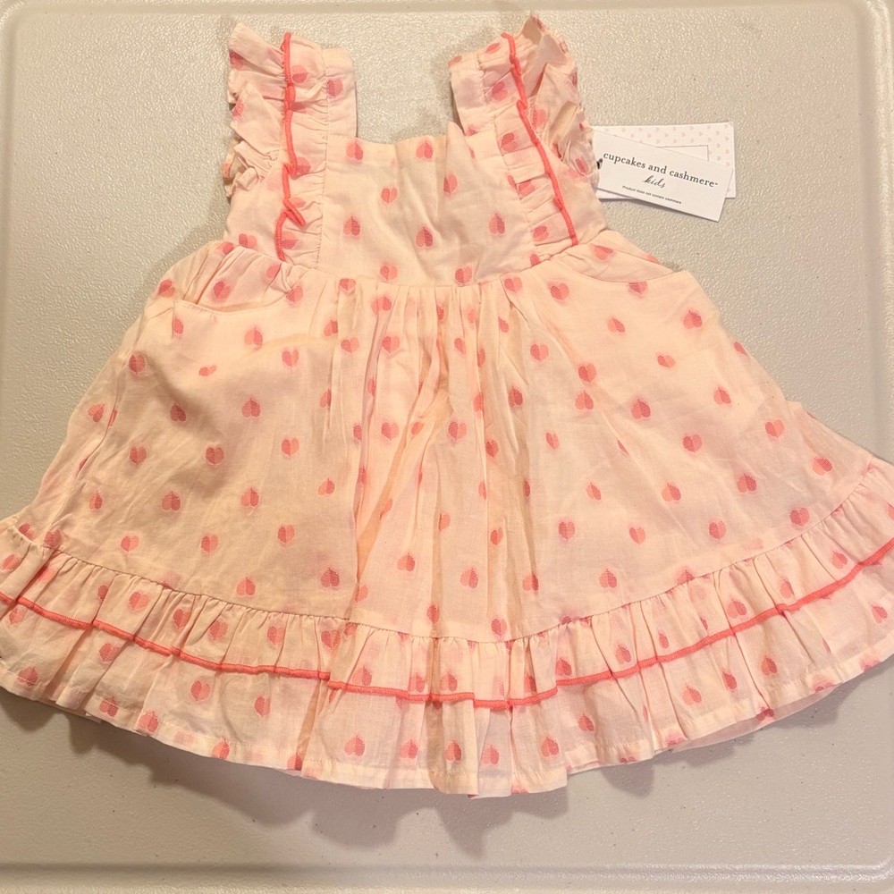 Cupcakes & Cashmere Pink Baby Girls Dress ~ 18 months